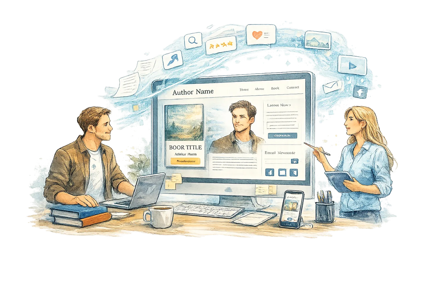 professional Author Website services